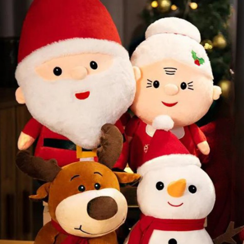 KIT de Decoração Natal Bonecos de Pelúcia Natalinos