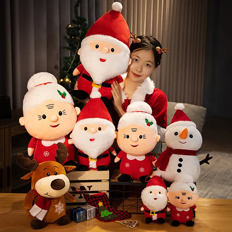 KIT de Decoração Natal Bonecos de Pelúcia Natalinos